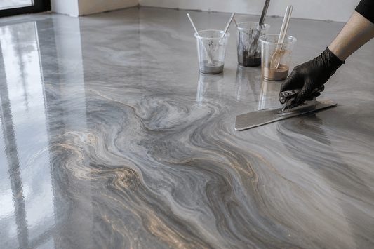 Metallic- und Marmor-Designboden: So entsteht der besondere Effekt