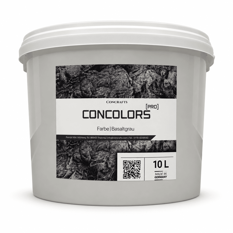 Concrafts Concolors Basaltgrau 10 L Farbe für realistische Stein- und Felsgestaltung.