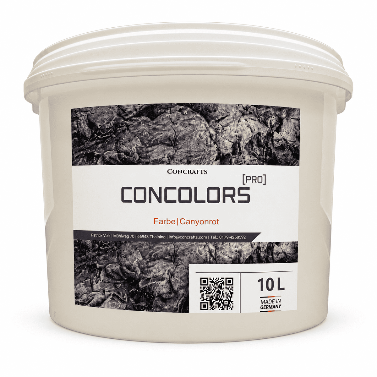 Concrafts Concolors Canyonrot 10 L Farbe für realistische Stein- und Felsgestaltung.