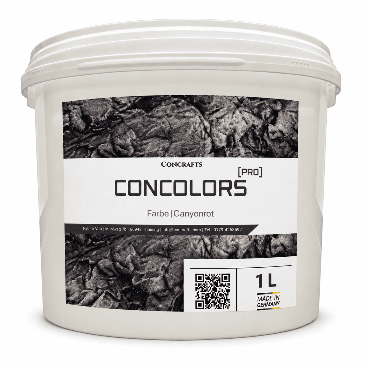 Concrafts Concolors Canyonrot 1 L Farbe für realistische Stein- und Felsgestaltung.