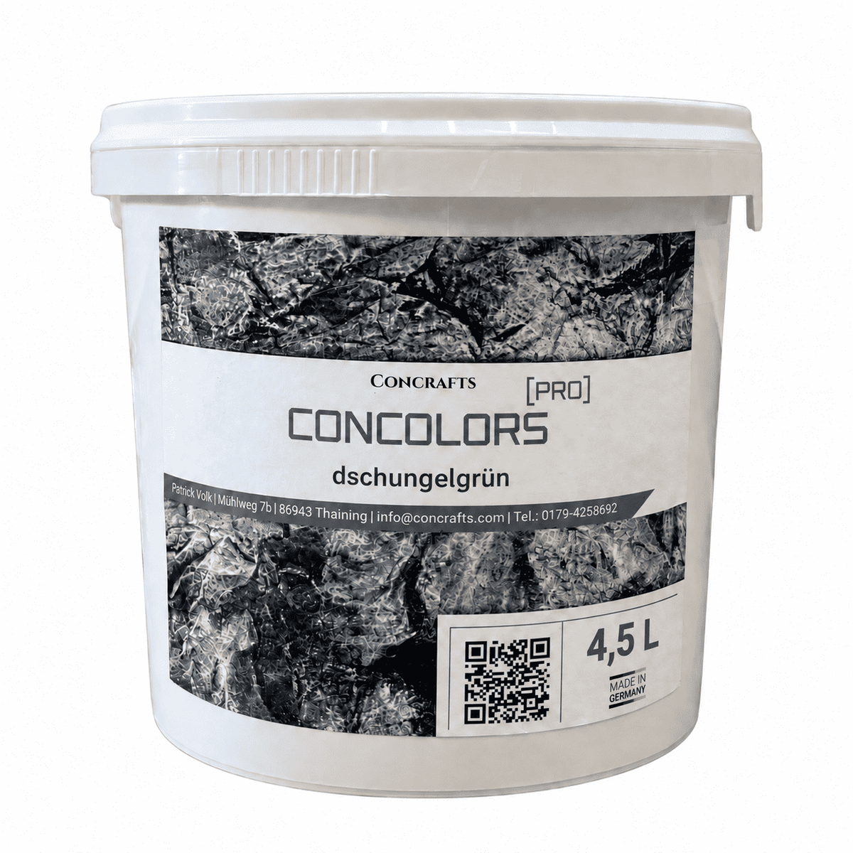 Concrafts Concolors Dschungelgrün 4,5 L Farbe für realistische Stein- und Felsgestaltung