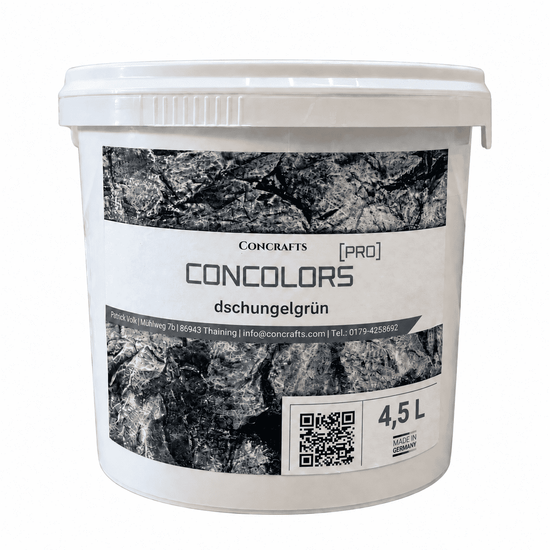 Concrafts Concolors Dschungelgrün 4,5 L Farbe für realistische Stein- und Felsgestaltung