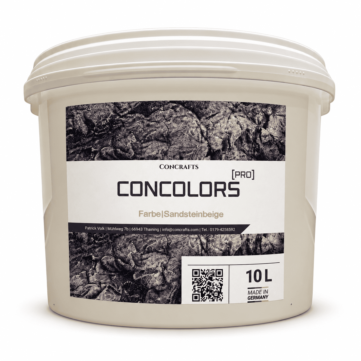 Concrafts Concolors Sandsteinbeige 10 L Farbe für realistische Stein- und Felsgestaltung.