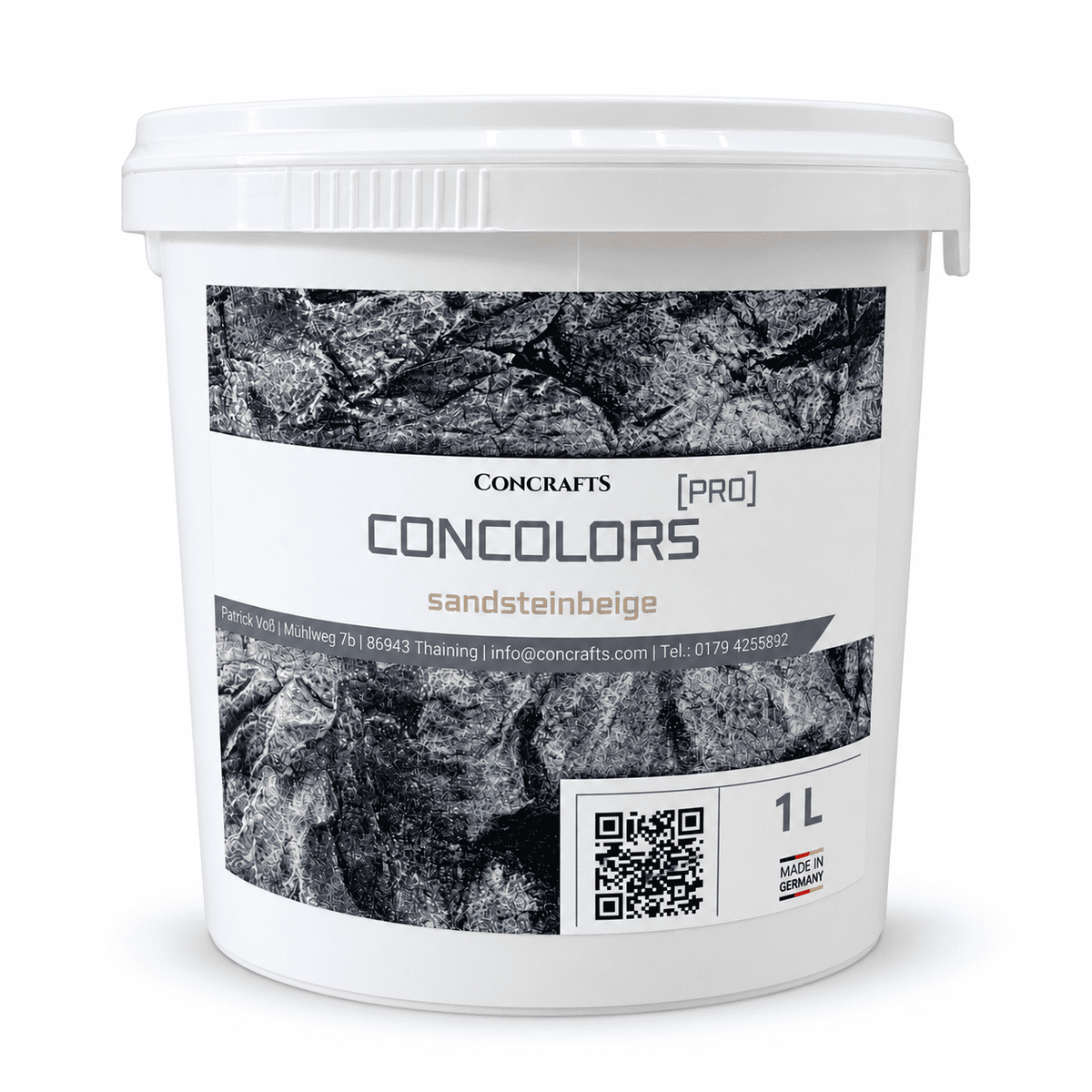 Concrafts Concolors Sandsteinbeige 1 L Farbe für realistische Stein- und Felsgestaltung.