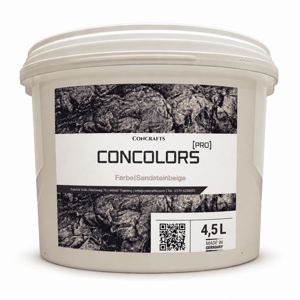 Concrafts Concolors Sandsteinbeige 4,5 L Farbe für realistische Stein- und Felsgestaltung
