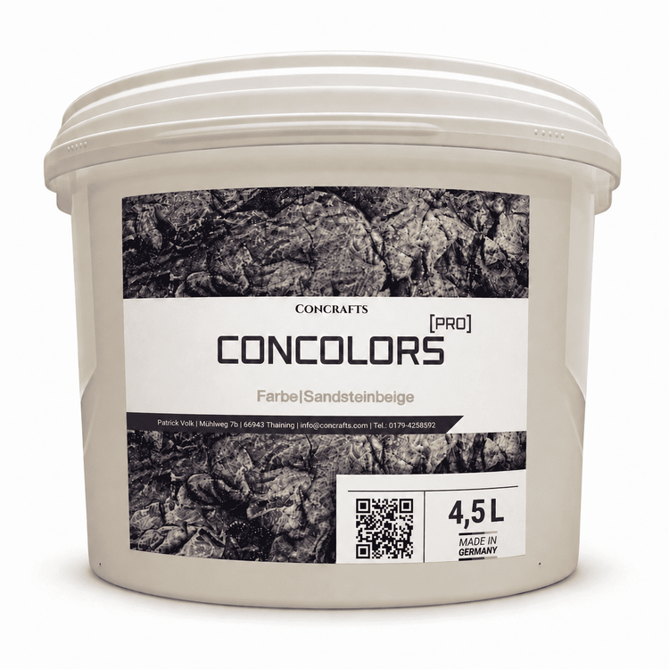 Concrafts Concolors Sandsteinbeige 4,5 L Farbe für realistische Stein- und Felsgestaltung
