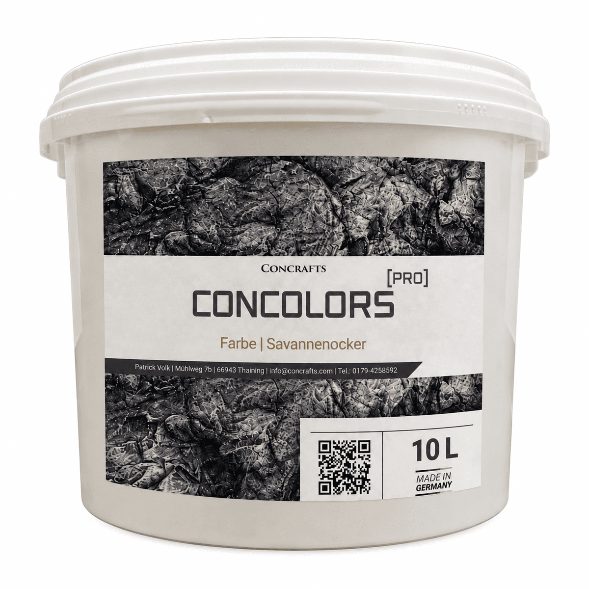 Concrafts Concolors Savannenocker 10 L Farbe für realistische Stein- und Felsgestaltung.
