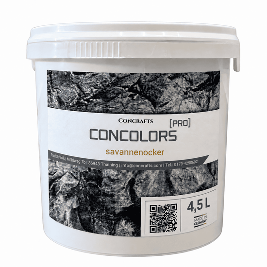 Concrafts Concolors Savannenocker 4,5 L Farbe für realistische Stein- und Felsgestaltung