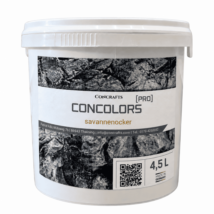 Concrafts Concolors Savannenocker 4,5 L Farbe für realistische Stein- und Felsgestaltung