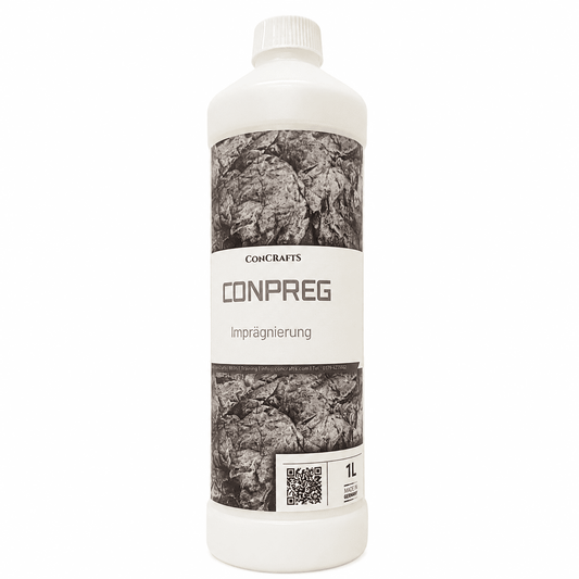 Concrafts Conpreg Imprägnierung 1 L zum Schutz saugfähiger Stein-, Beton- und mineralischer Oberflächen.