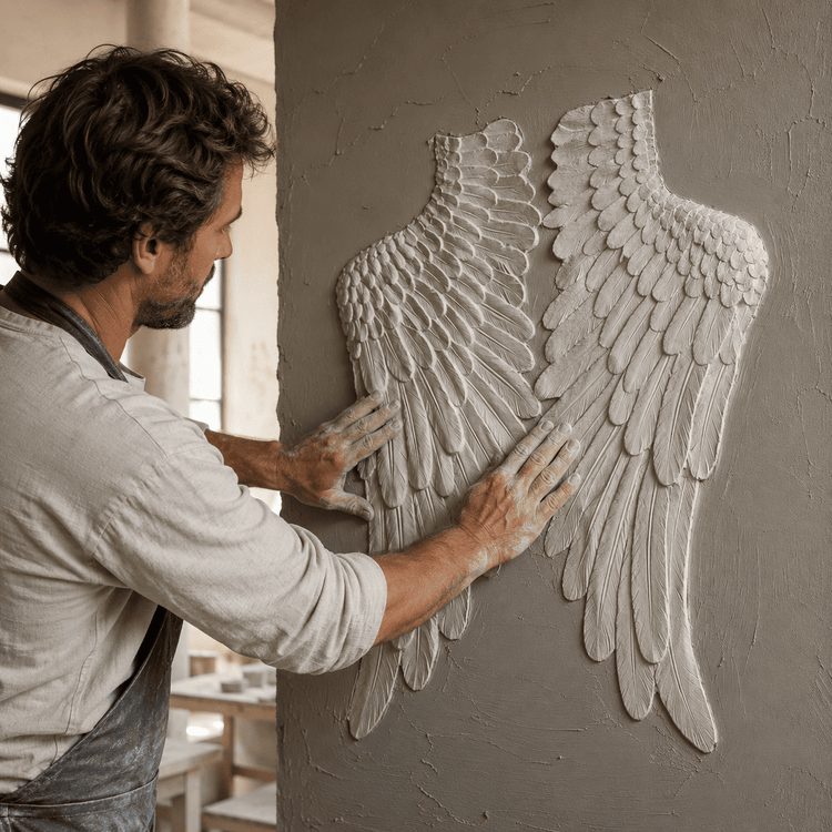 Stempelmatrize Flügel Relief