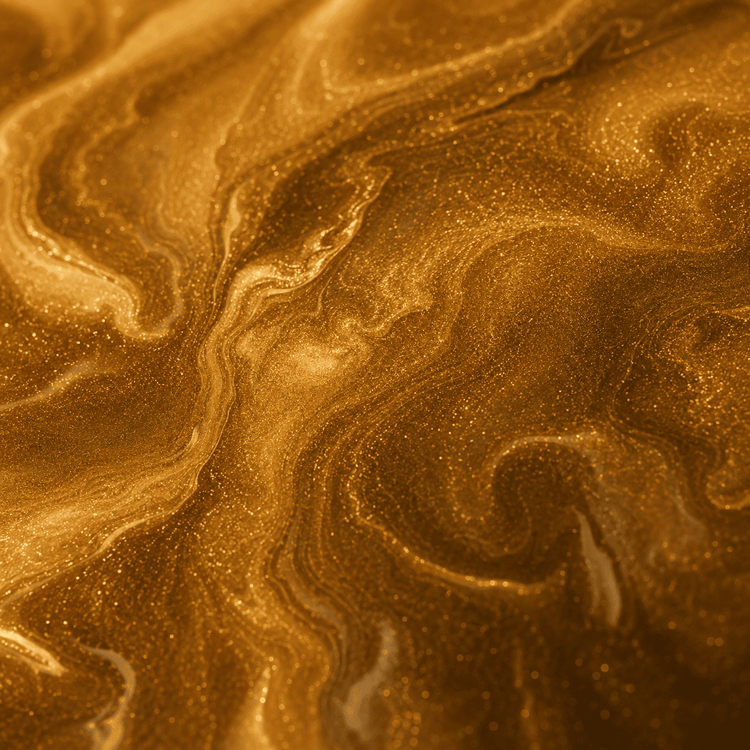 Gold schimmernder Boden Nahaufnahme