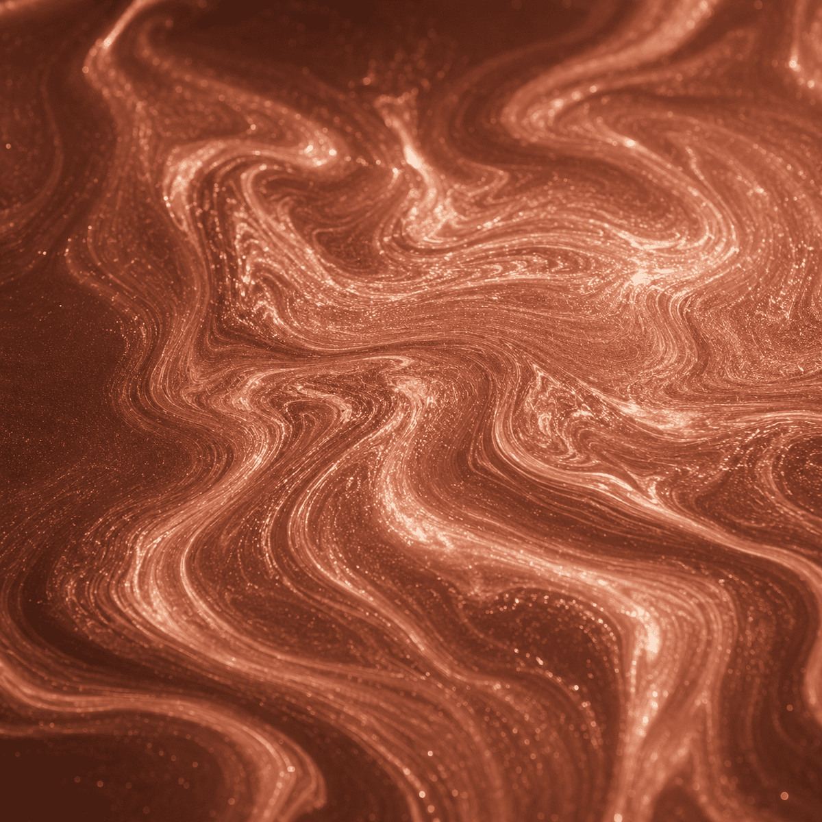 Hellbraunes Metallic-Epoxidharz mit schimmernder Marmorstruktur und warmem Perleffekt