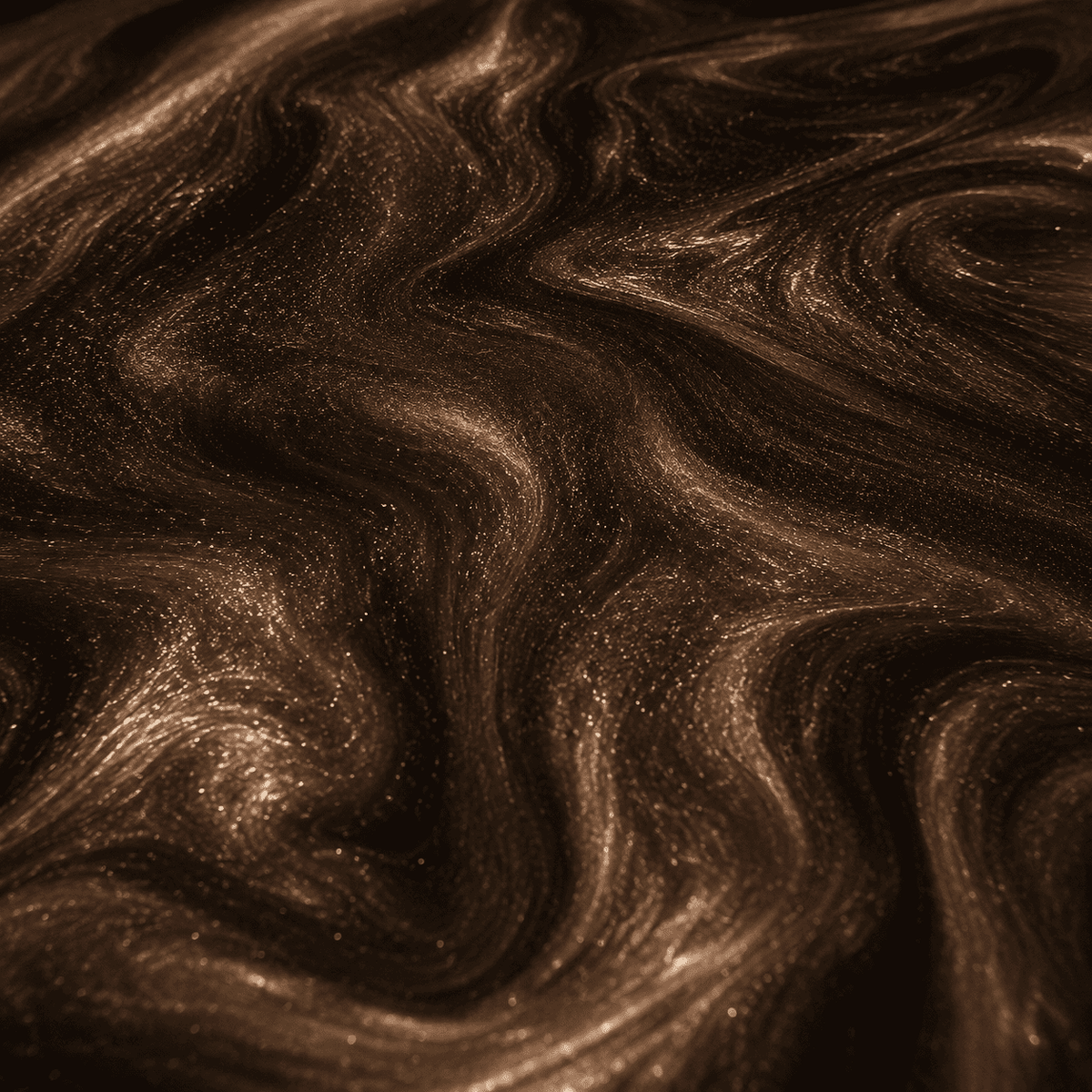 Braunes Metallic-Epoxidharz mit schimmernder Marmorstruktur und edlem Tiefeneffekt