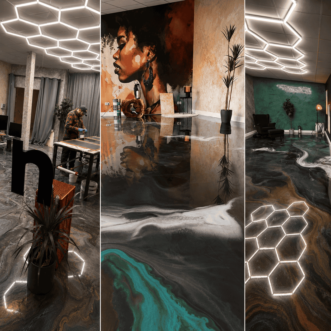 Panorama Bild des Pure Resin Flooring Showrooms