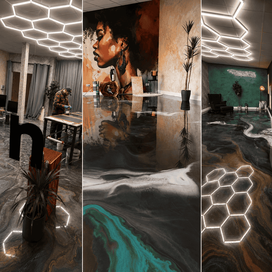 Panorama Bild des Pure Resin Flooring Showrooms