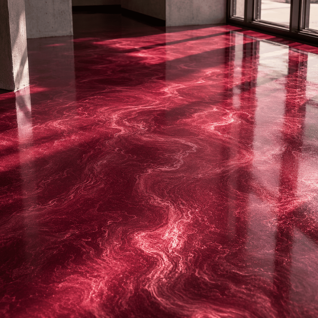 Mauve Boden unter UV-Licht