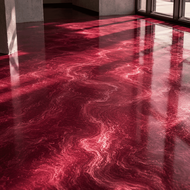 Mauve Boden unter UV-Licht