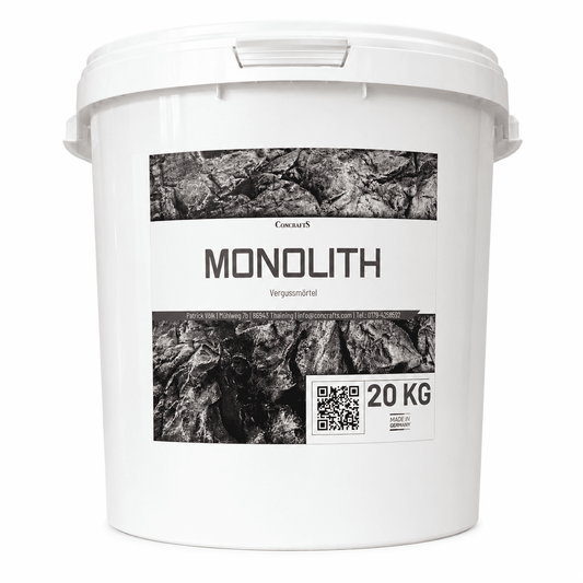 Monolith – Vergussmörtel für Felsplatten & Formen – 20 kg
