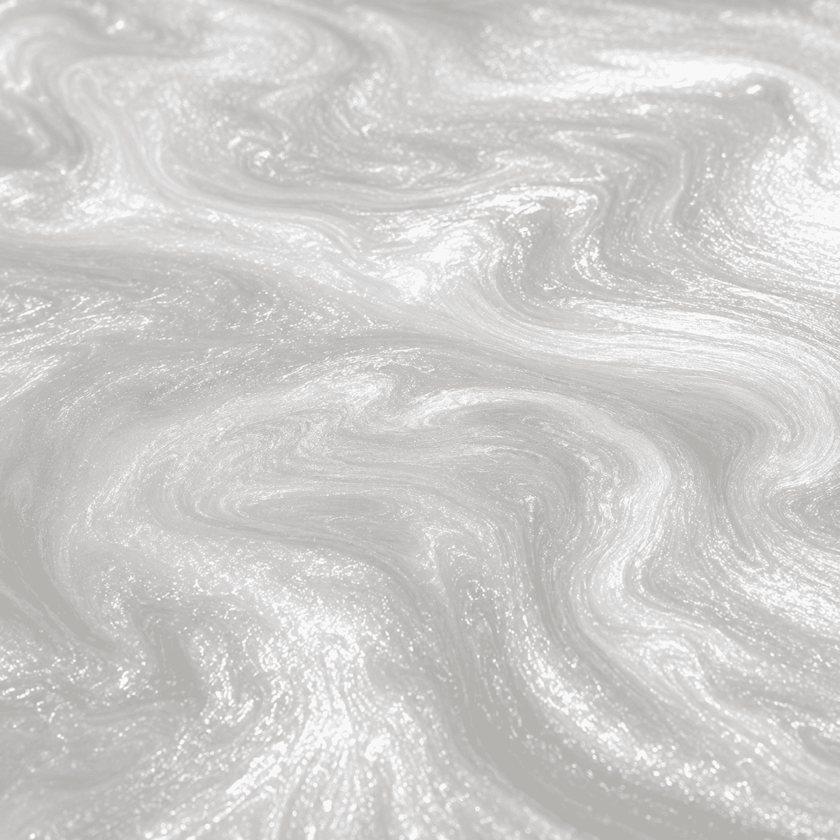 Satinweißes Metallic-Epoxidharz mit glänzender Marmorstruktur