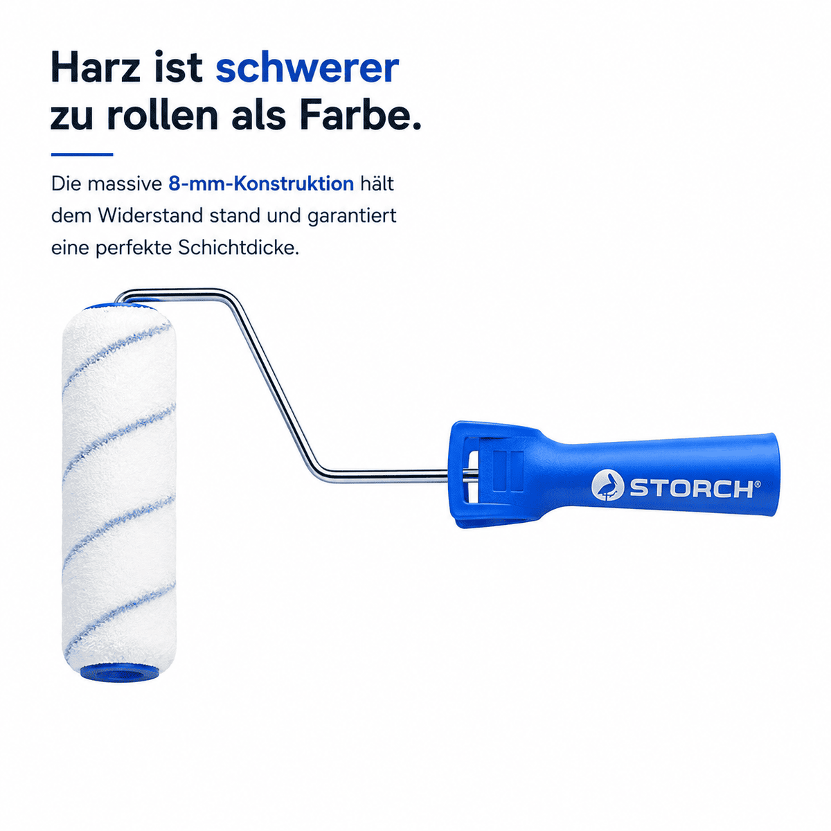 Farbroller mit 8-mm-Konstruktion für Epoxidharz-Beschichtungen