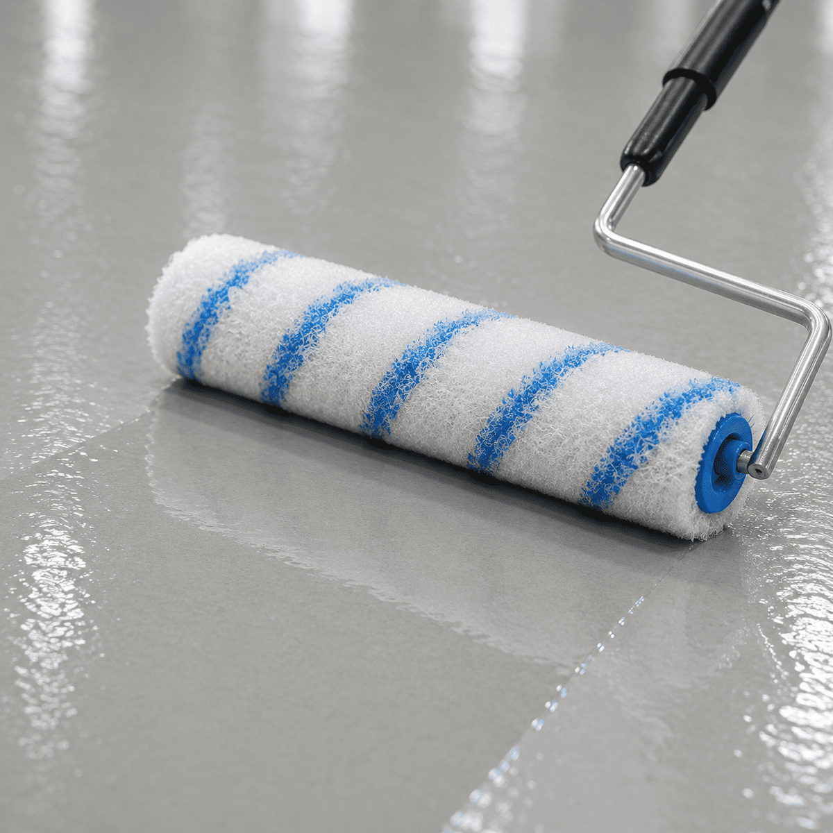 10 cm Farbwalze für präzises Auftragen von Epoxidharz-Beschichtungen