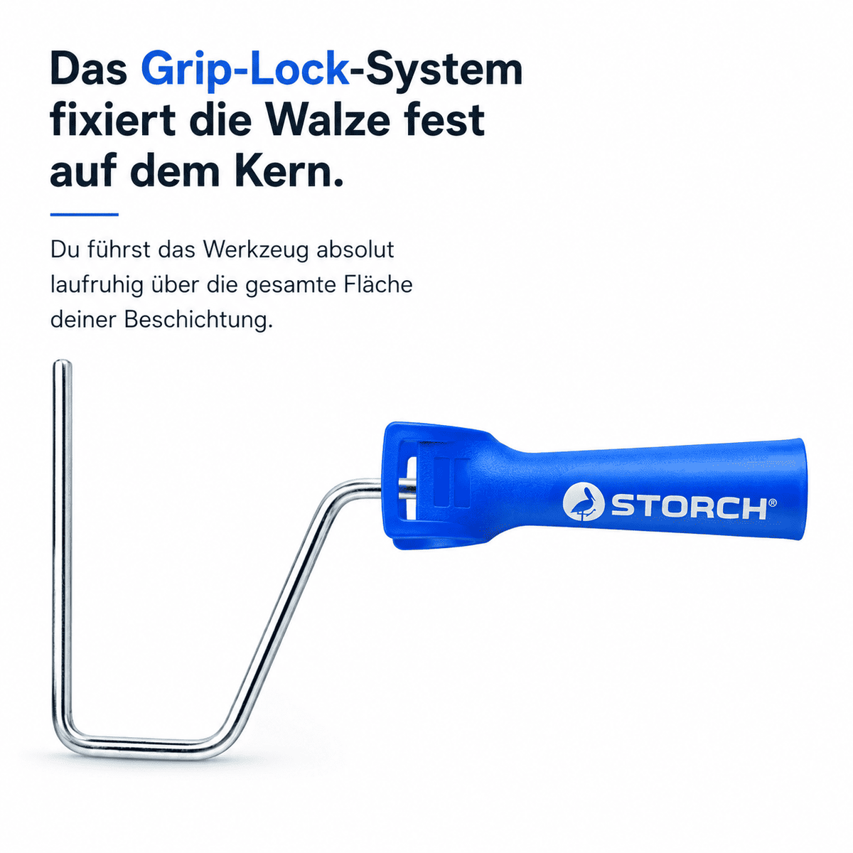 Profi-Bügel mit Grip-Lock-System für ruhiges Arbeiten mit 25 cm Walzen