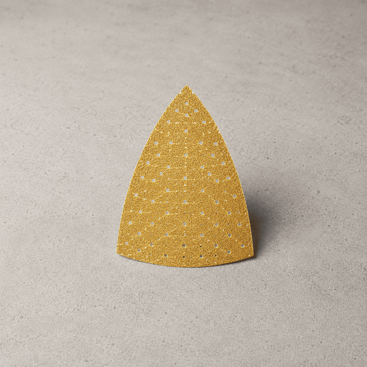 Delta-Schleifpapier mit Mehrloch-Lochbild für Deltaschleifer – ideal für präzises Schleifen in Ecken, Kanten und schwer zugänglichen Bereichen mit effizienter Staubabsaugung und gleichmäßigem Schleifbild.
