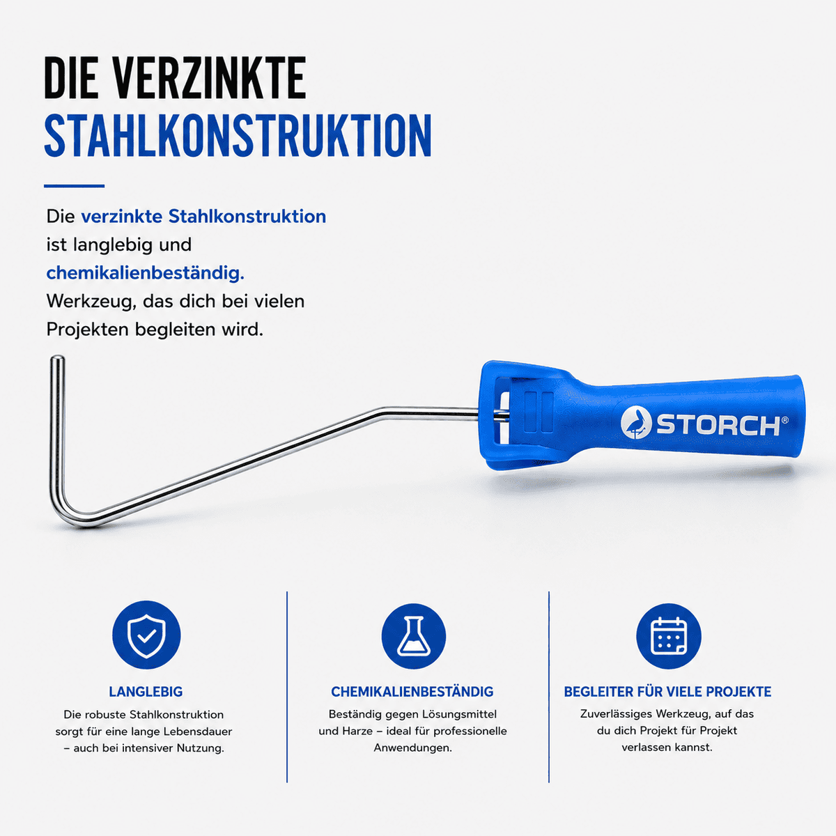 39 cm Steckbügel mit verzinkter Stahlkonstruktion für langlebige Epoxidharz-Projekte