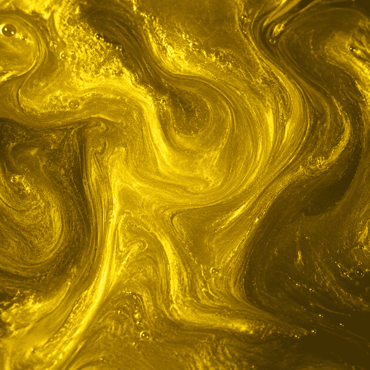 Nahaufnahme von Sunset Gold UV Metallic-Epoxidharz mit warmer Goldoptik, luxuriöser Marmorstruktur, intensivem Perleffekt, brillantem Schimmer und faszinierender Tiefenwirkung.