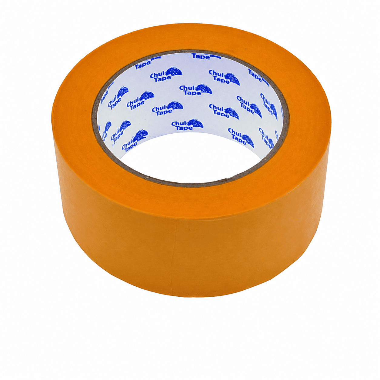 Oranges Washi-Abdeckband auf weißem Hintergrund für präzise Farbkanten und saubere Abklebearbeiten bei Beschichtungen.